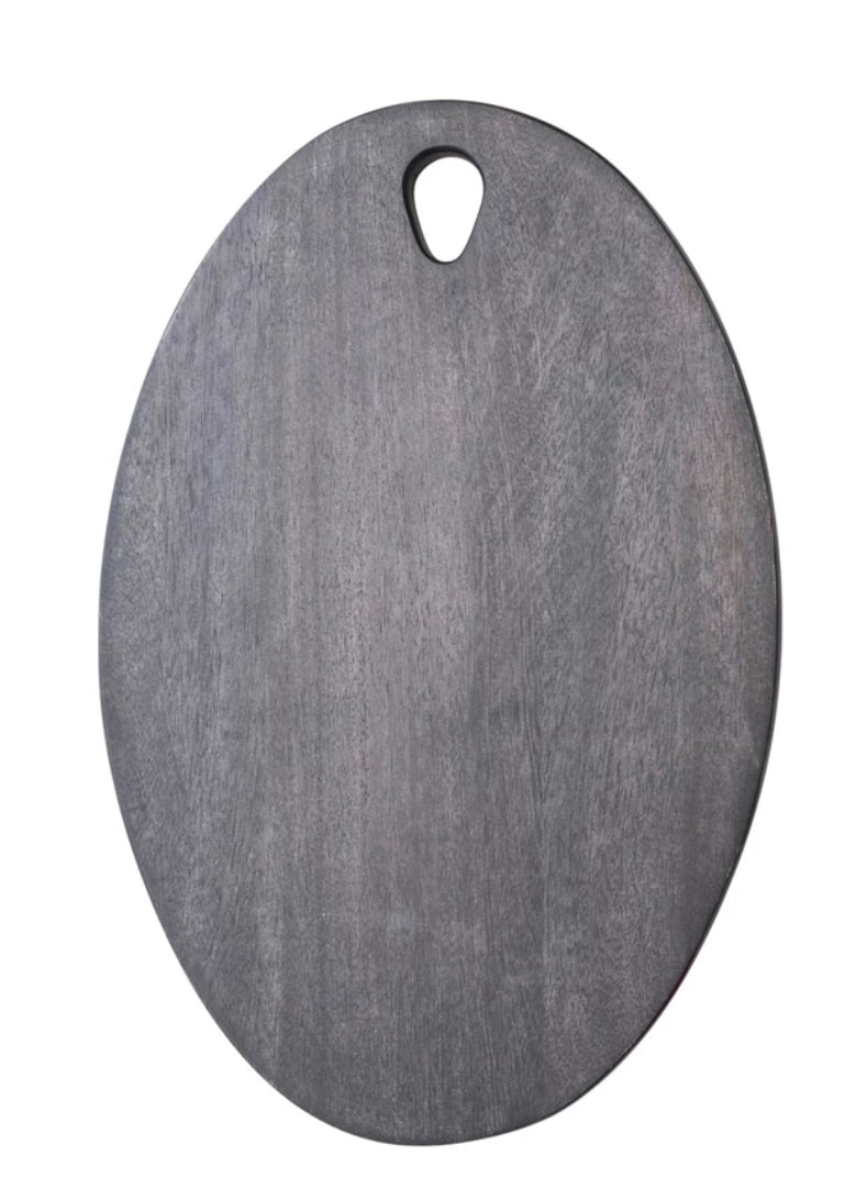 Oval Mango Wood Cheese/Cutting Board w/ Handle