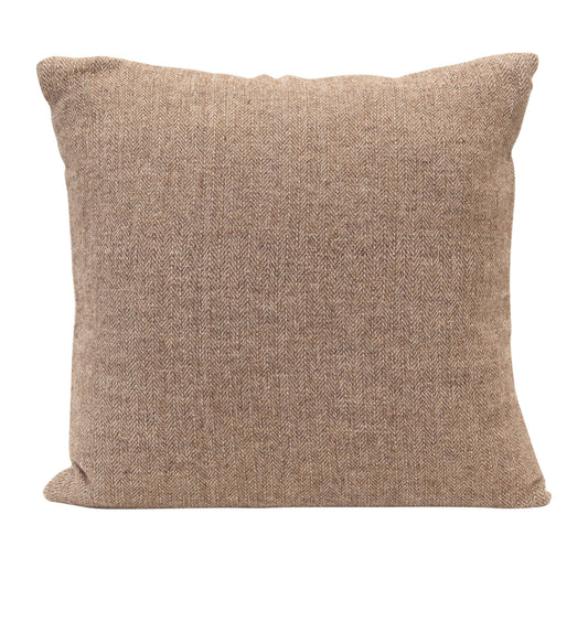 24”Square Wool Blend Tweed Pillow