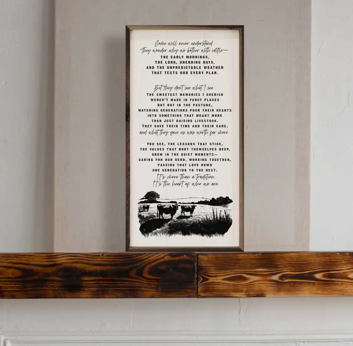 12” x 24” Cattle Story