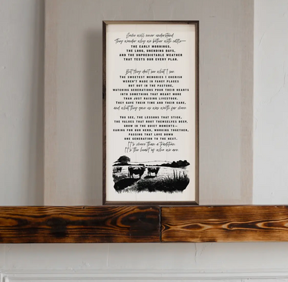 12” x 24” Cattle Story