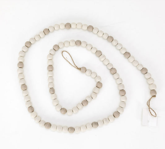 Taupe Wood Bead Garland