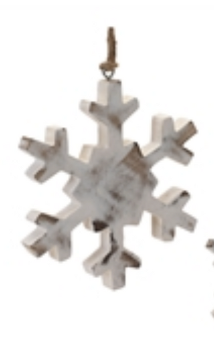 Snowflake Wood Ornament