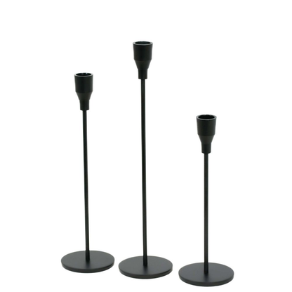 Black Iron Candle Holders