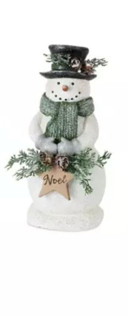 8.25 high resin snowman