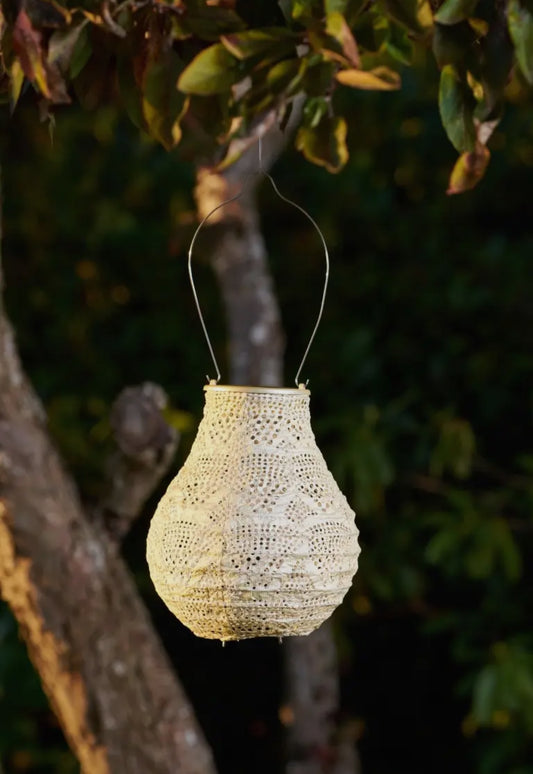 Stella Bulb 8”Solar Lantern-Pearl Wave
