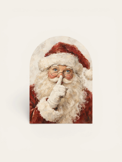 Santa Shhh, Arch | Holiday Wall Art