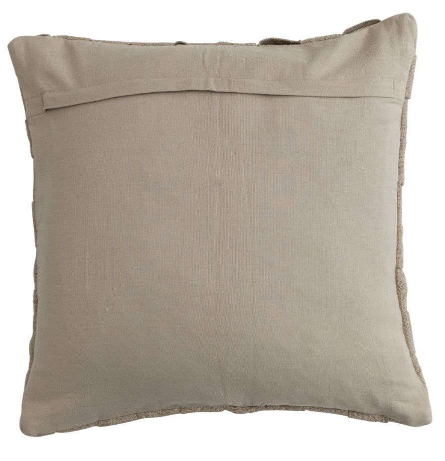 Woven Jute & Cotton Basket Weave Pillow