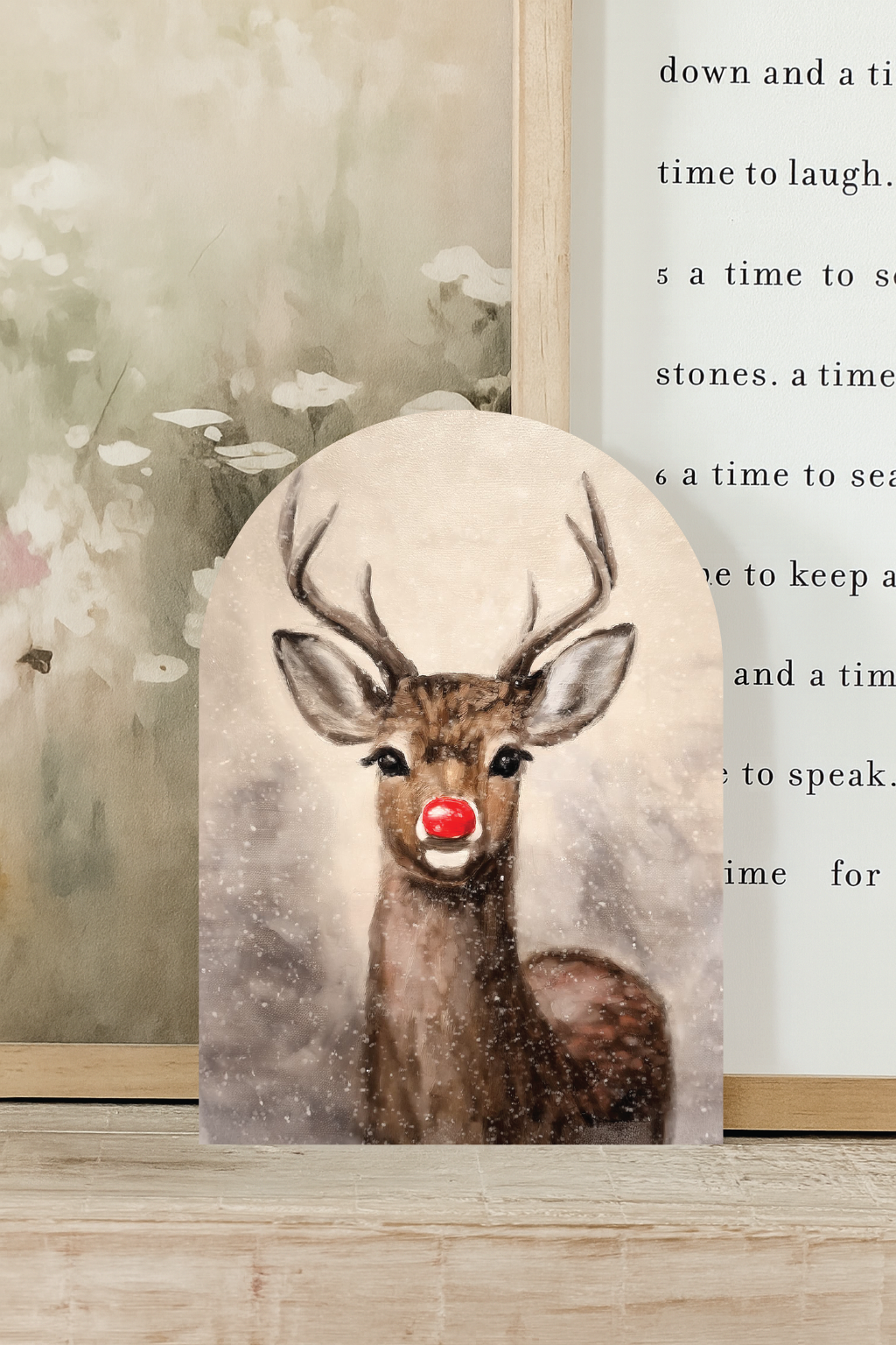 Rudolph Vintage Print, Arch | Holiday 2026