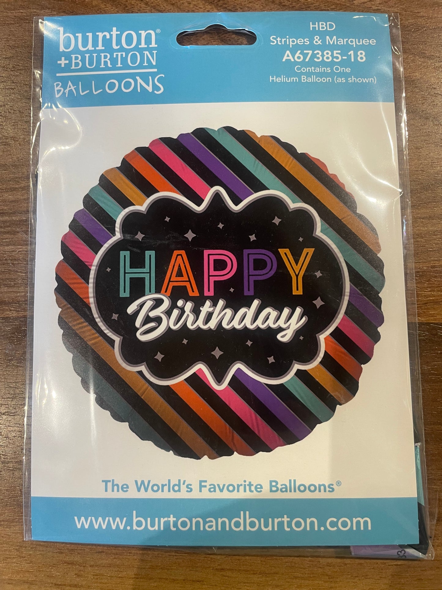 18” Happy Birthday Mylar Balloon