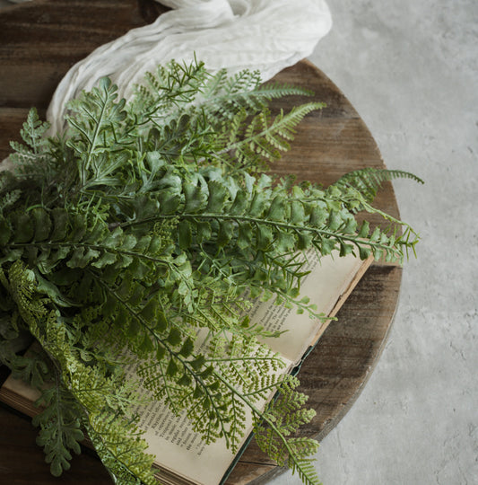 20” Soft Touch Mixed Fern Bush
