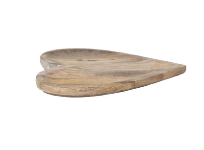 Mango Wood Heart Shaped Tray