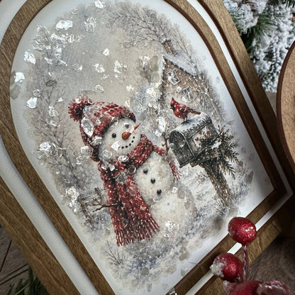 Home for Christmas Snowman & Cardinal | Coordinating Set