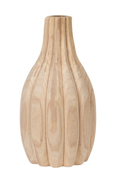 Decorative Carved Paulownia Wood Vase