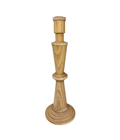 14” Wood Taper Candleholder
