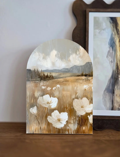 6”x4” Spring Botanical Wood Arch Print
