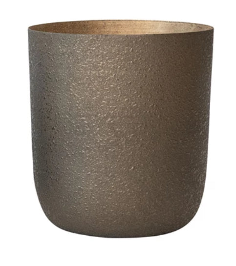 Bronze Textured Metal Planter-Lg