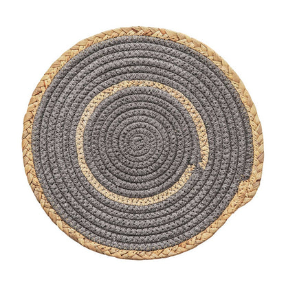 Hand-Woven Heat Resistant Rattan Cotton Rope Placemat