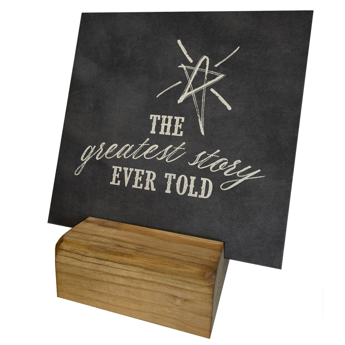Mini Canvas, Greatest Story Ever Told, Christmas Shelf Decor