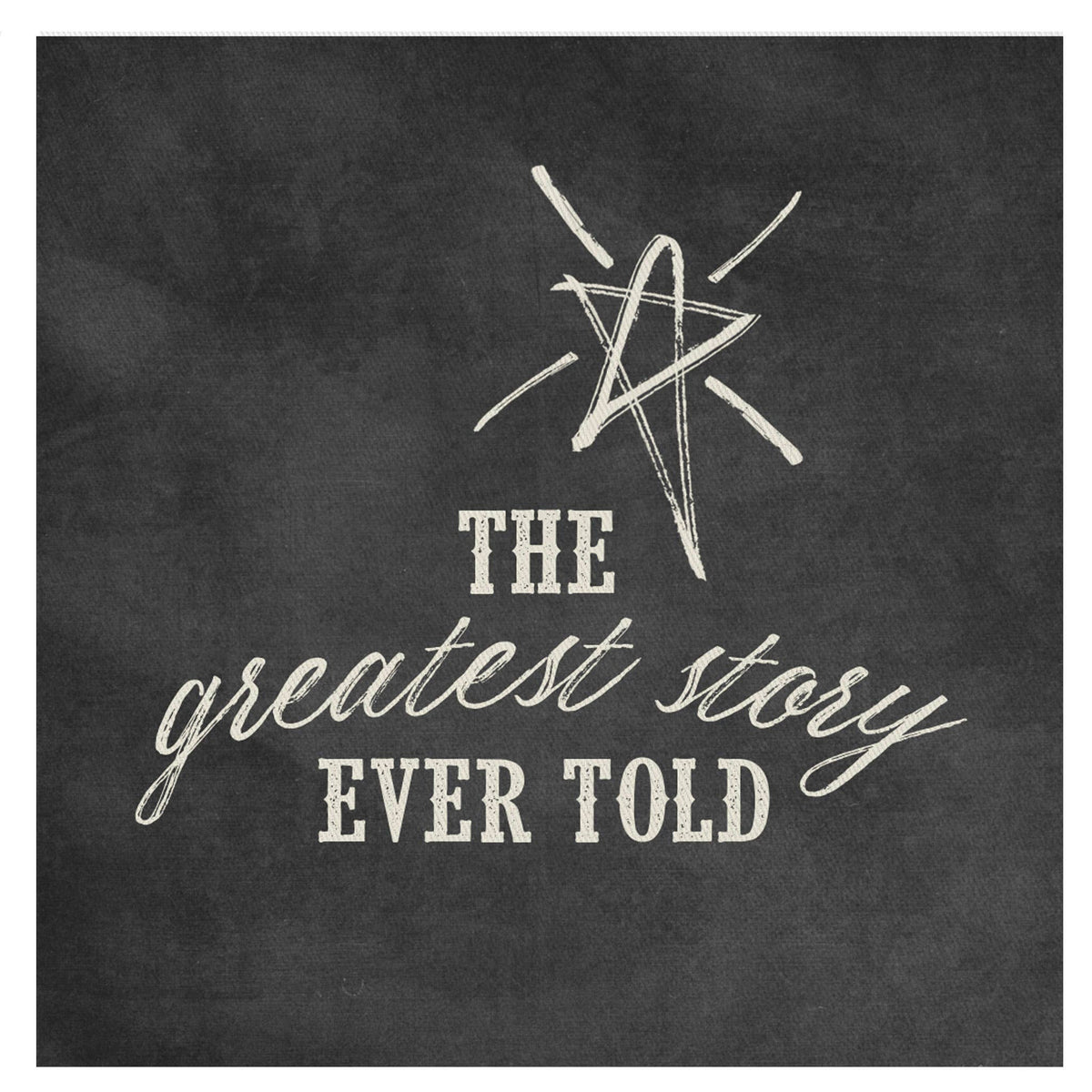 Mini Canvas, Greatest Story Ever Told, Christmas Shelf Decor