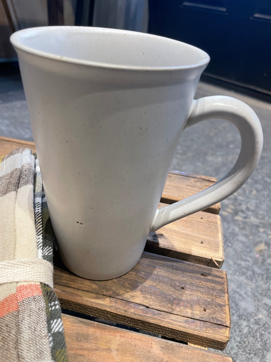 Stoneware Matte White Mug