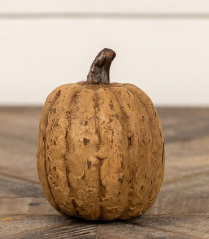 3.75” Beige Tall Pumpkin
