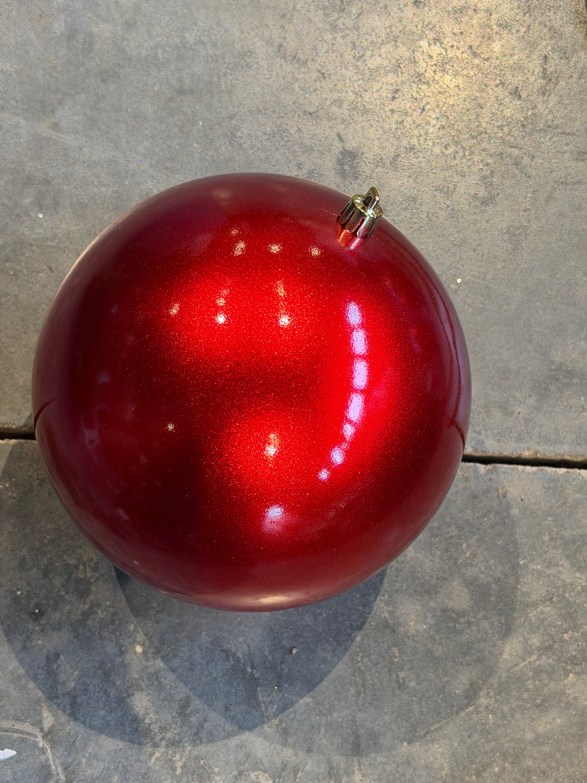 150MM Plastic Red Ball Ornament