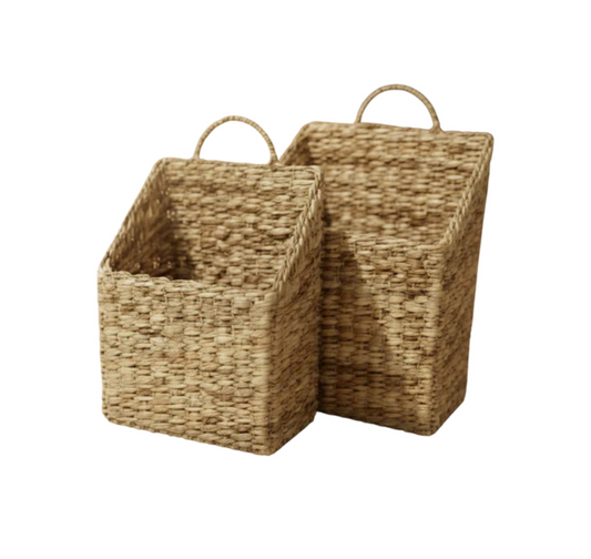 Natural Handled Wall Basket