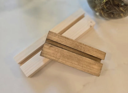 6” Wood Base For Arch Signs-Black finish