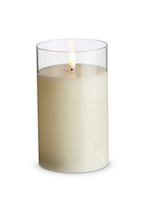 3.5” x 6” Clear Glass Pillar Candle