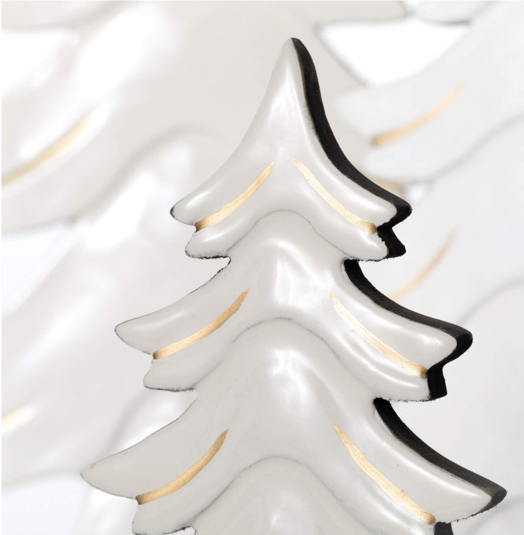 12.5” White Wood Tree