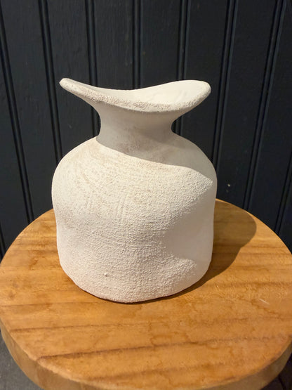 4.25” Fluted Earth Vase