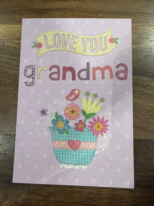 “Love you grandma” Card