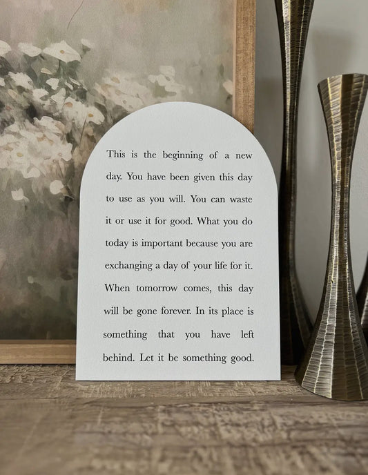 7”x10” This Is The Beginning Arch