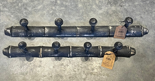 Black Reclaimed Wood Wall Hook-4/Hooks