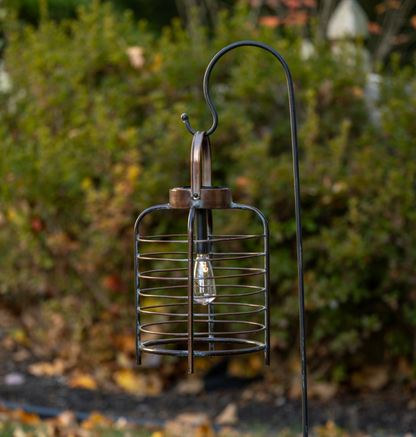 11” Bronze Solar Cage Light