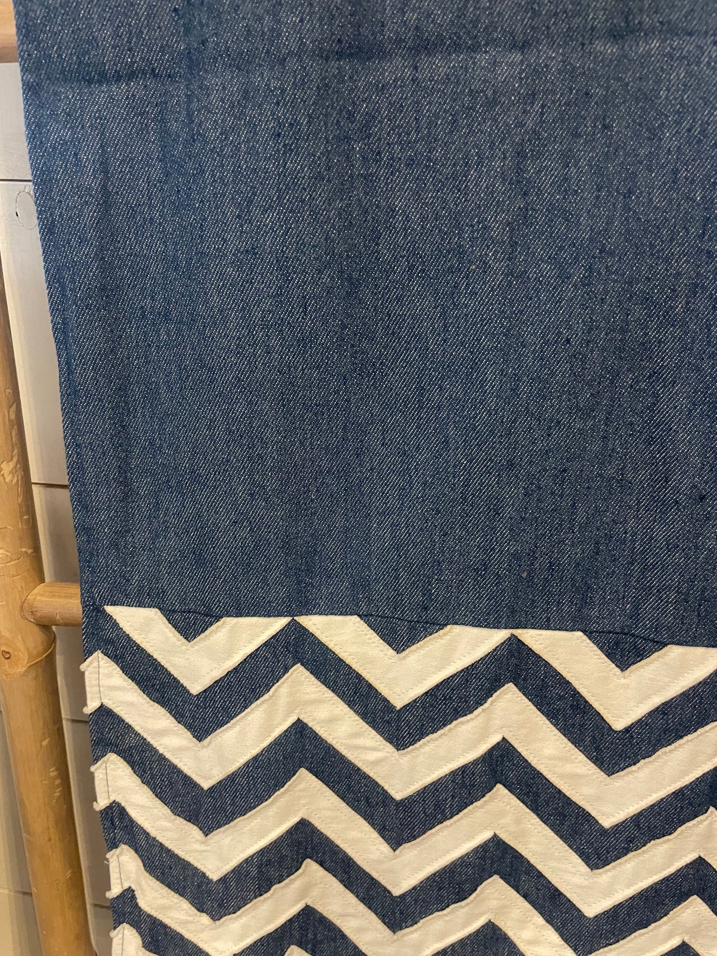 Navy/White Chevron Table Runner