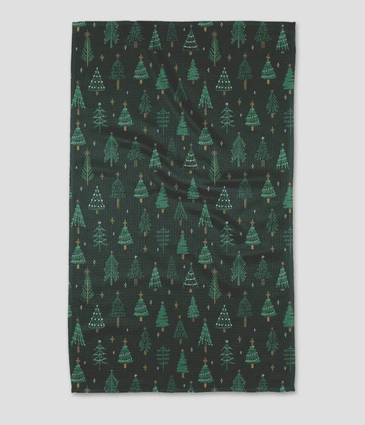 Pine X-MAs Tea Towel