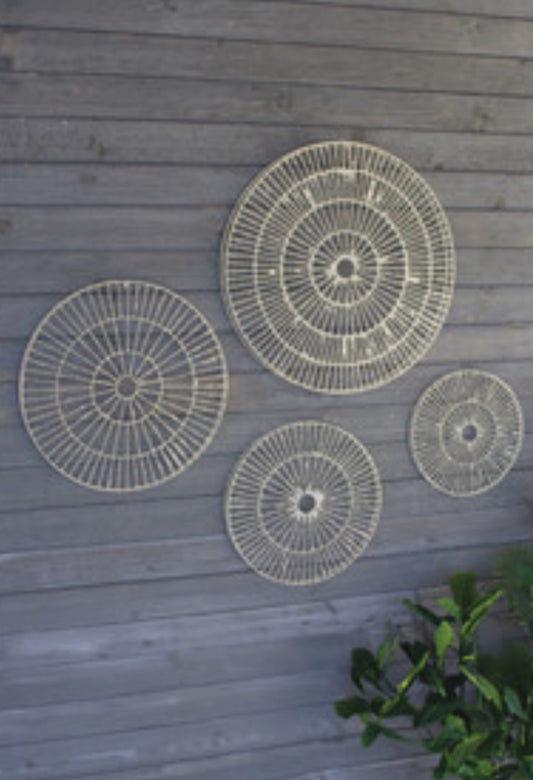 Wire Wrapped Handmade Paper Discs Wall Art—x-large