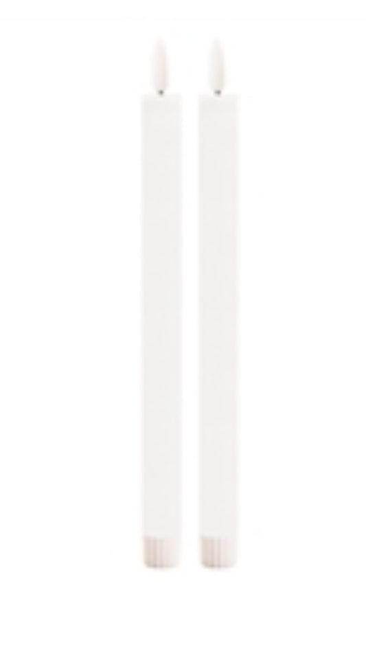 FIA Wick White Taper Candle-Set/2