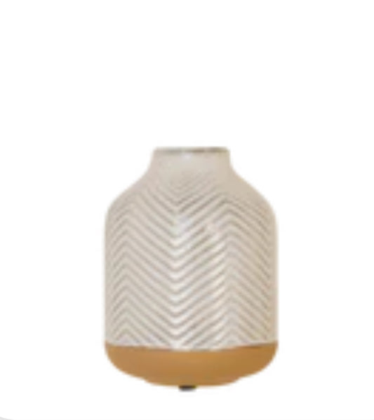 5” Ceramic Chevron Vase