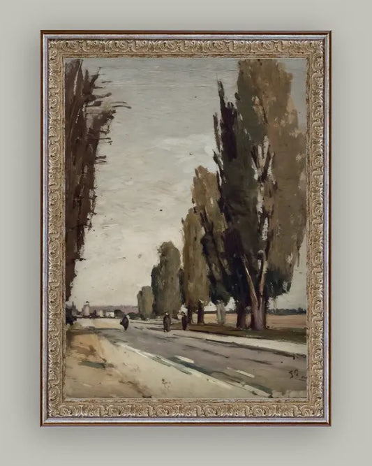 European TreeLane Framed Antique Art