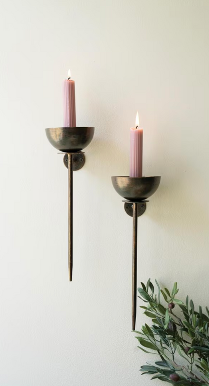 Metal Wall Taper Candle Holder