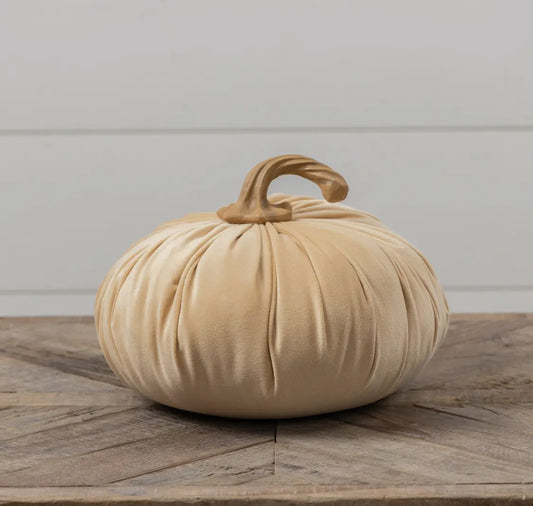 7.5” Bent Stem Soft Mustard Pumpkin