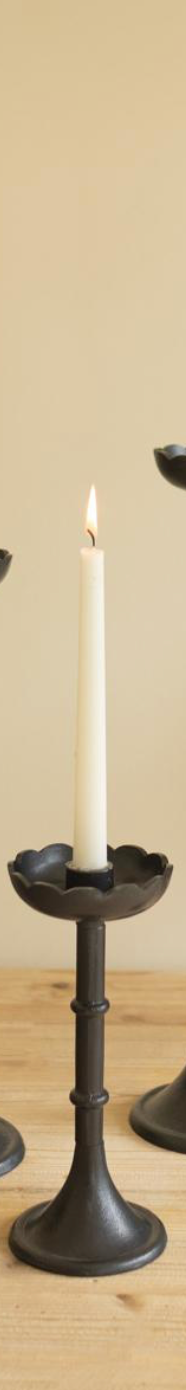 Black Cast Aluminum Taper Holders