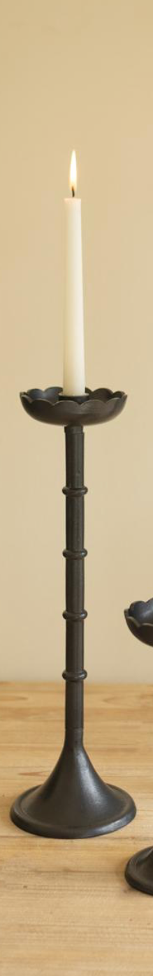 Black Cast Aluminum Taper Holders