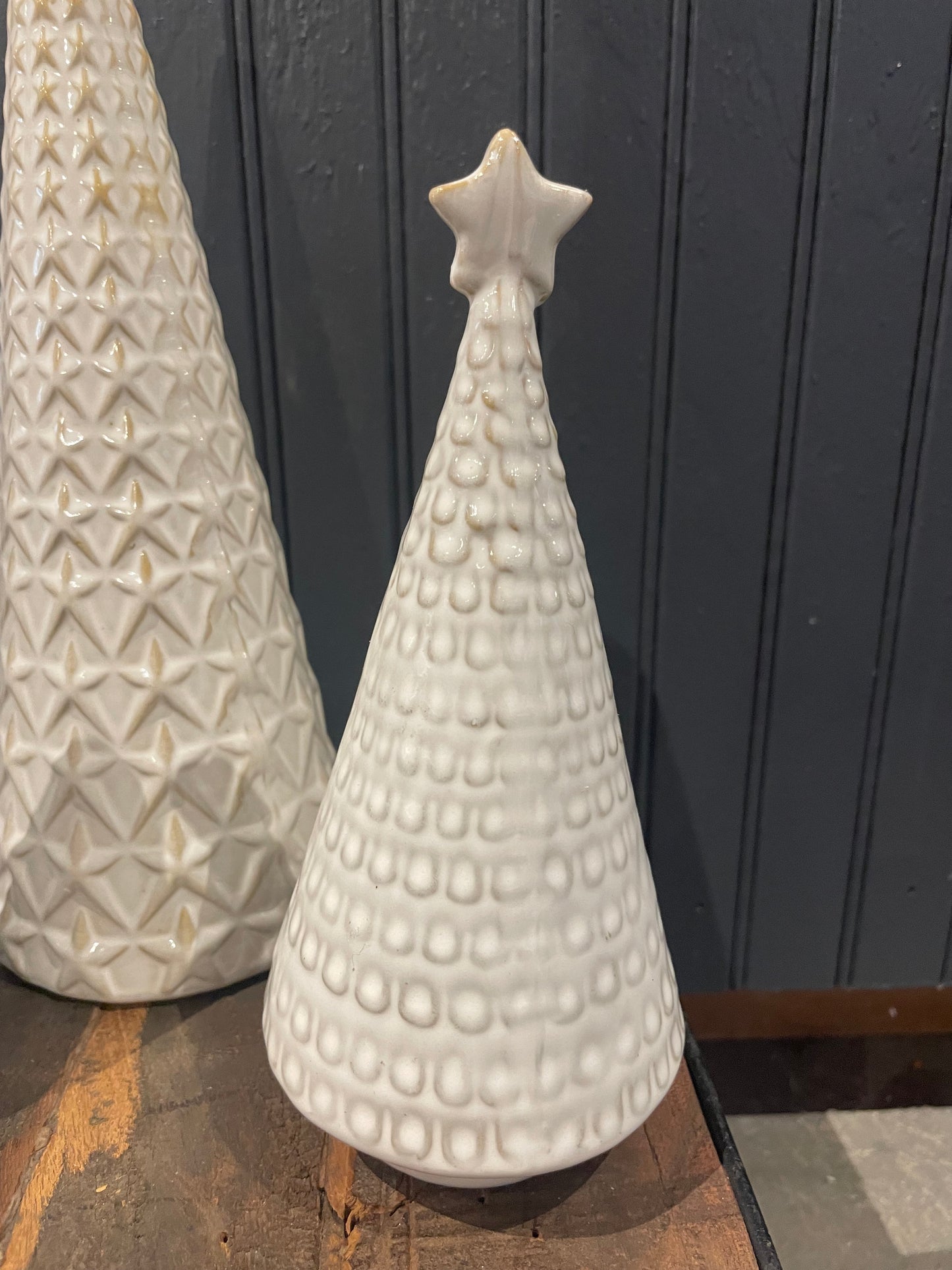 White Ceramic Tree w/Star