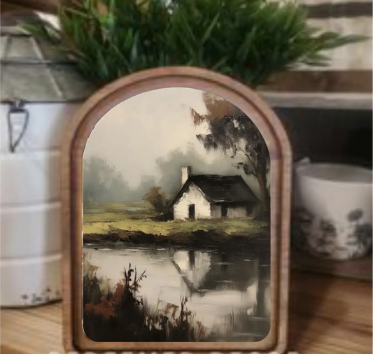 6” x 8” Arch Top Cottage Pond Framed Arch
