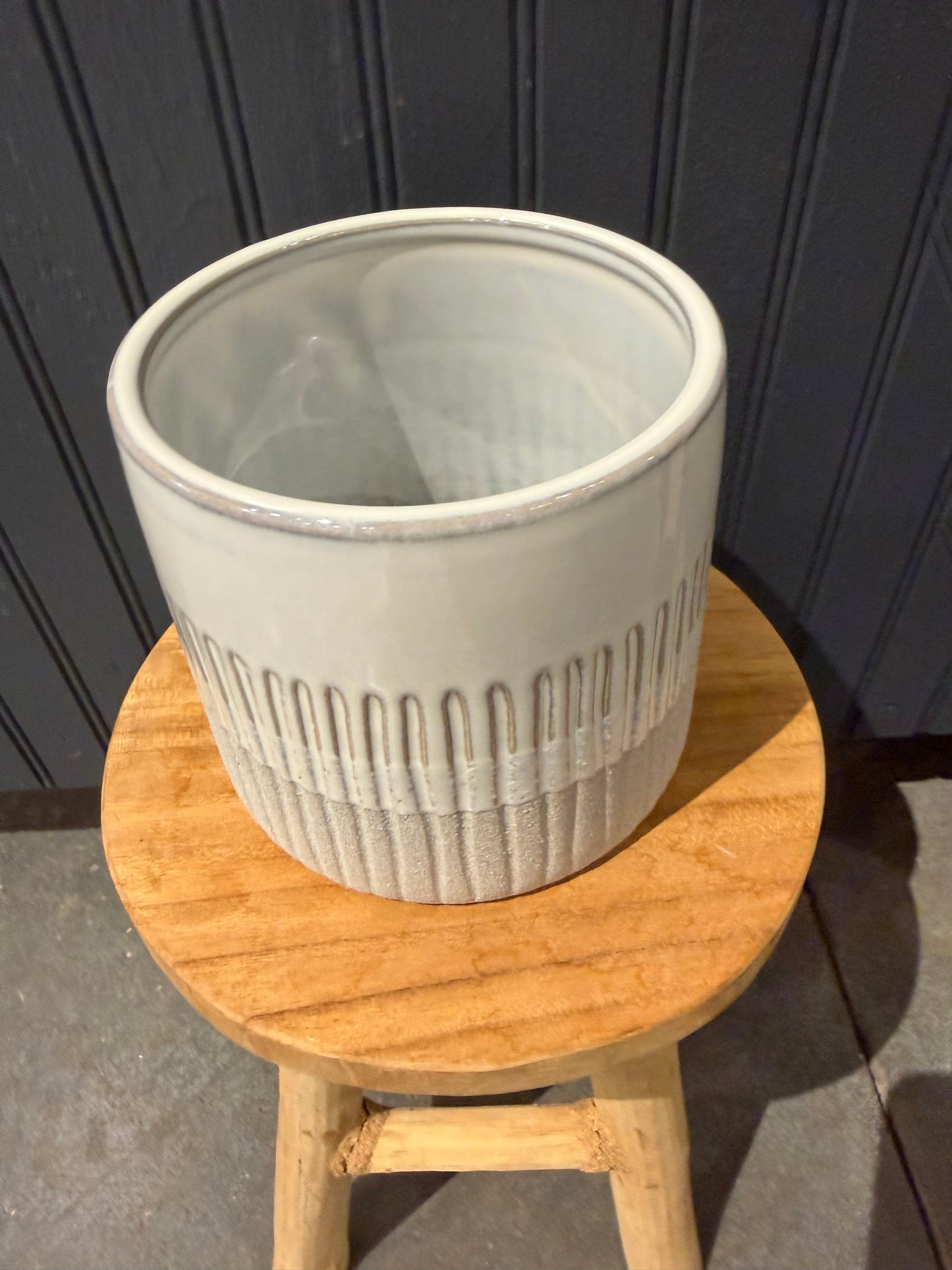 4.25” Textured Ceramic Vase