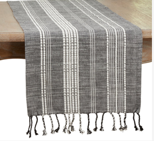 Blk/White Striped Runner