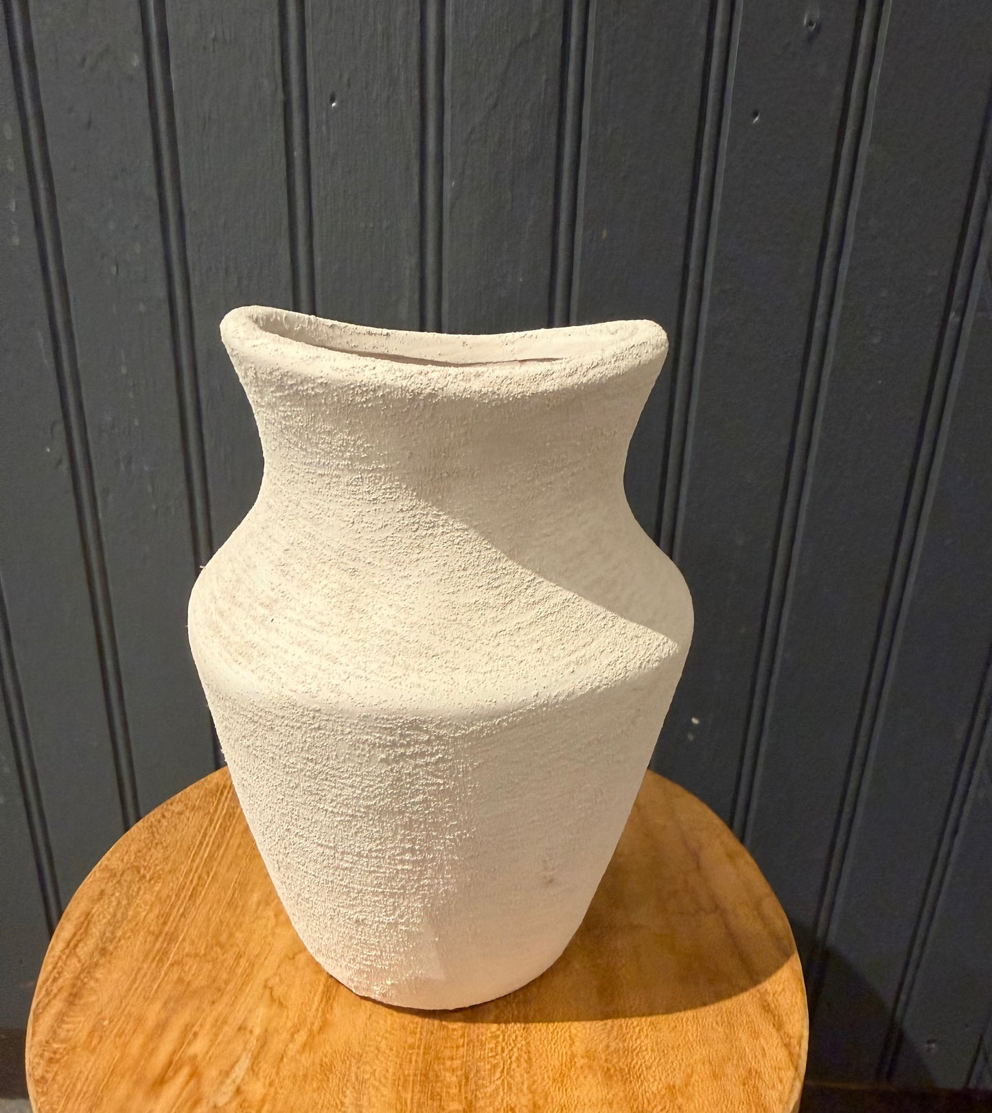 6” Wide Mouth Earthen Vase